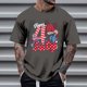 thumbnail image 1 of Tops para hombre, blusas y camisas de cuello redondo y manga corta para hombre, tops casuales de cuello redondo y manga corta con estampados especiales para hombre., 1 of 5