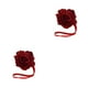 thumbnail image 3 of Bewildely Cortina Tieback sin perforaciones en forma de flor decorativa para el hogar, dormitorio, sala de estar, parasol, cierre de hebilla, Rojo 2piezas, 3 of 6