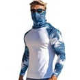 thumbnail image 2 of Viluyesy Men's UPF 50+ Sun Shirt, Lightweight Breathable Quick-Drying UV Protection Rash Guard Tops for Outdoor Hiking B Blue M, 2 of 7