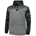 thumbnail image 2 of Men's Fanatics Heather Charcoal New England Patriots Big & Tall Camo Pullover Hoodie, 2 of 4