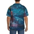 thumbnail image 3 of Fotbe Abstract Colorful Art Supplies Camisa Estampada de Manga Corta para Hombre, Casual de Verano, Estilo Playero, Sin Arrugas-3X-Large, 3 of 5