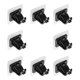 thumbnail image 3 of 8pcs No Drill Curtain Rod Brackets No Drilling Self Adhesive Curtain Rod Holder Hooks Nail Free Cur, 3 of 5