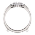 thumbnail image 2 of FB Jewels 14k White Gold 1/4 CTW Diamond Ring Guard Size 7.5, 2 of 3