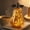 gold, variant on Halloween Glass Pumpkin Light with Leaves, 5.5x9.8 Inch Battery Operated Led Pumpkin Light, Ideal for Halloween Decoration, Thanksgiving Rustic Decor, Shipped without Battery (B, Rosegold)
