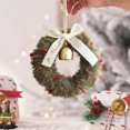 thumbnail image 5 of NWOKYZGH 1Pc Plush Christmas Kitchen Cabinet Wreaths with Bow 4.72 Inch Mini Christmas Wreath Small Kitchen Xmas Decor for Window Door, 5 of 6