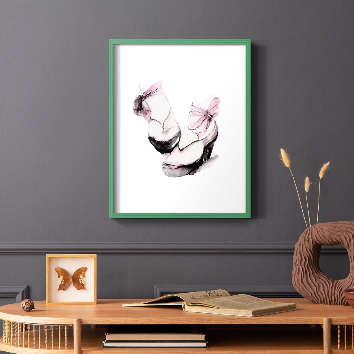Ballet Platform in Paper Solid Wood 8 x 10 Framed Print