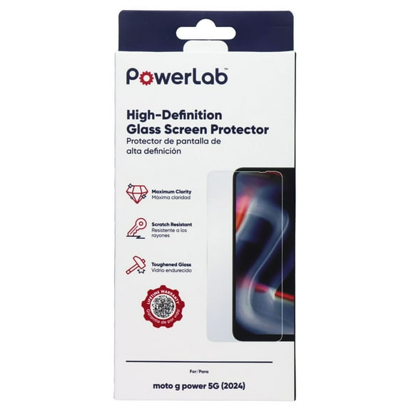 PowerLab High-Definition Glass Screen Protector for Moto G Power 5G (2024)