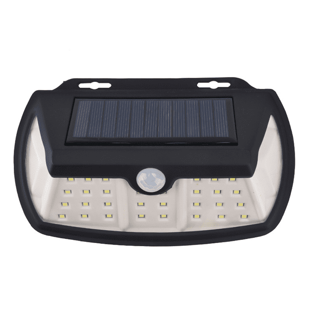 Paquete de 2 luces solares con sensor solar para exteriores, adecuadas para patio, jardín, garaje