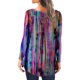 thumbnail image 4 of Ichuanyi liquidación casual de manga larga para mujeres abiertas abiertas cuello redondo flojo túnica plisada camisa blusa blusa ICHUANYI WER202308211266, 4 of 6