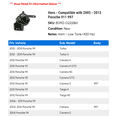 thumbnail image 2 of Horn - Compatible with 2005 - 2013 Porsche 911 997 2006 2007 2008 2009 2010 2011 2012, 2 of 2