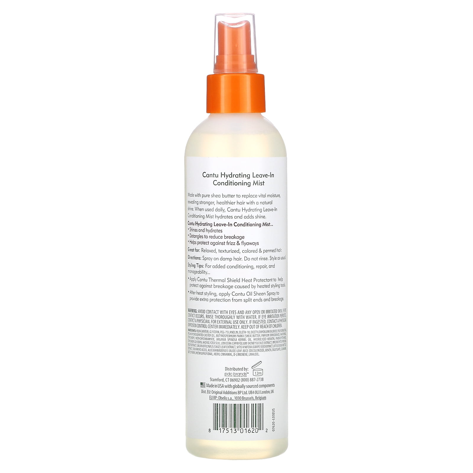 Cantu, Shea Butter, Hydrating Leave-In Conditioning Mist, 8 fl oz (237 ml) Pack of 4