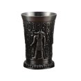 thumbnail image 1 of Copa de metal con patrón tallado vintage, para accesorios de bebidas dios del sol de hojalata, 1 of 9