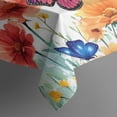thumbnail image 4 of White Butterfly Flower Field Pattern Rectangle Tablecloth 60"x120",Waterproof Polyester Rectangle Table Cloth, Wipeable Spillproof Polyester Tablecloth for Dining, Camping, Indoor and Outdoor, 4 of 6