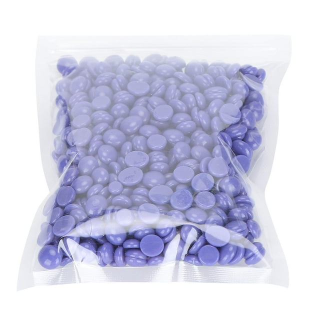 Perles de cire dépilatoire professionnelles unisexes pour le visage, les bras, le dos et les jambes, 50 g, lavande
