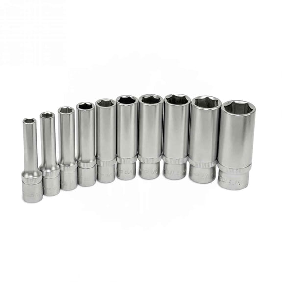 OEMTools 10 Piece 1/4" Drive Deep Socket Set (SAE)