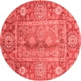 thumbnail image 1 of Ahgly Company Indoor Round Oriental Red Traditional Area Rugs, 4' Round, 1 of 4