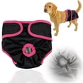 thumbnail image 2 of Barhoo Female Dog Diaper Washable Reusable Leak Proof Sanitary Panties Adjustable Period Pants for Small Medium Large Dogs in Heat Incontinence Care Pet Underwear Washable Diapers 1 Pet Outfit, 2 of 9