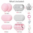 thumbnail image 6 of Pink Balloon Garland Kit, Pink Balloon Arch Birthday Girl Pink Balloon Confetti Decoration, Silver Metallic Balloon for Birthday Girl Birthday Wedding Christening Decorations, 6 of 7