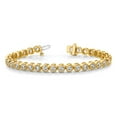 thumbnail image 3 of Primal Gold 14 Karat Two-Tone AA Diamond Tennis Bracelet, 3 of 5