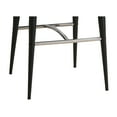 thumbnail image 6 of Neo-Classical Counter Stool - Taupe Faux Leather, Fixed Height, Metal Legs - Kitchen Bar Dining, 6 of 10