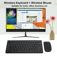 thumbnail image 4 of Wireless Mouse and Keyboard, Mute Button Ultra-thin Size Photoelectric Resolution 1200dpi Wireless Keyboard Mouse  for Business for Office for Home Black, 4 of 7