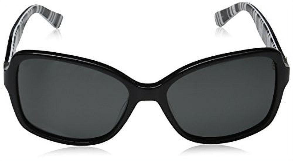 Sunglasses Kate Spade AYLEEN/P/S 0QG9 Black Ptt White / Ra Gray Polarized Lens - image 2 of 4