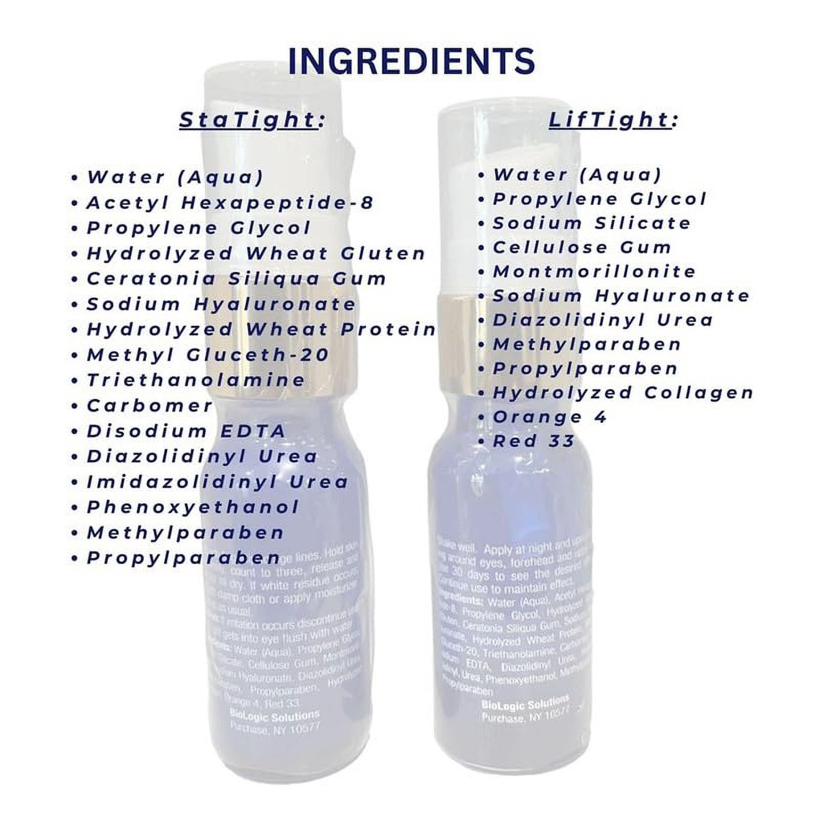 Sta-Tight & LifTight, Anti Aging Serum & Instant Face Lift Serum, The Perfect Duo Helps Reduce Appearance of Fine Lines & Wrinkles Instantly & Prevent The Formation of New Ones by Biologic Solutions