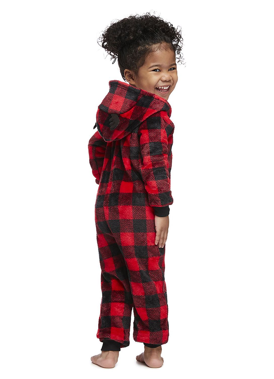 Jolly Jammies Toddler Buffalo Plaid Matching Family Pajamas Union Suit, Sizes 2T-5T - image 4 of 10