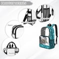 thumbnail image 6 of Xoenoiee Turtle Jellyfish Fish Print PVC School Backpack for Kids, 17 Inch Clear Bookbag for Boys, Lightweight Schoolbag Waterproof Knapsack for Preschool, Primary, Kindergarten School Supplies, 6 of 7