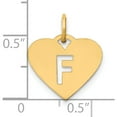 thumbnail image 4 of 14K Yellow Gold 14Ky Initial Letter F Charm (Width 15.48) (Length 13.86) - Jbsp, 4 of 5