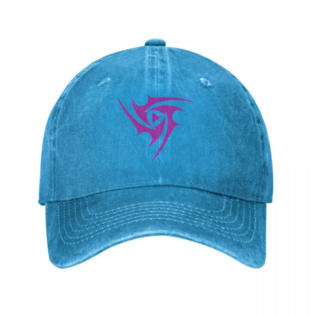 Wuthering Waves Electro Symbol Baseball Caps Classic Distressed Cotton Snapback Hat Unisex Style Outdoor Running Golf Hats Cap Blue One Size