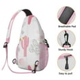 thumbnail image 3 of Sling Backpack Cactus Hiking Sling Backpack Backpack Purse for Men Women, 3 of 6