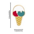 thumbnail image 2 of Brooch Cute Enamel Pins Backpack Bag Pins Enamel Pin Set Ice Pin Cake Pen Strawberry Pin Lollipop Pin Jacket Hat Children's Cardigan Clips Rose Brooch Flower Rhinestones Mens Brooches for Suits, 2 of 3