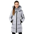 thumbnail image 5 of ZQUUVOU Women's Long Puffer Coat Winter Warm Windproof Parka Jacket with Faux Fur Hood Long Sleeve Full Zip Up Coat Gray, 5 of 8
