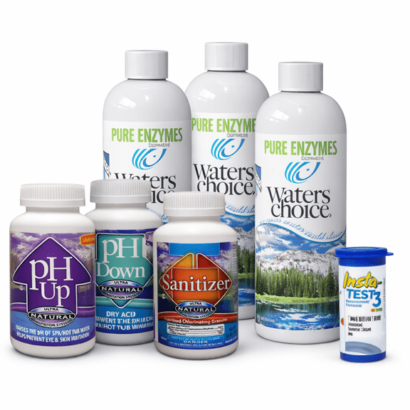 Waters Choice Hot Tub Starter Kit - 3-Month Chemical-Free Spa Water Clarifier for Hot Tub & Jacuzzi Care