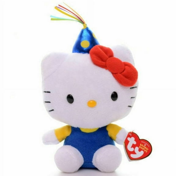 Ty Beanie Baby - Sanrio Hello Kitty Happy Birthday (Party Hat Small 7") Plush