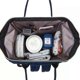 thumbnail image 2 of Baby Diaper Bag Mommy Backpack, navy blue flowers（black）, 2 of 3