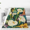 thumbnail image 1 of Balery Tropical Floral Jungle Manta de Felpa Suave y Acogedora – Cobija de Franela Aterciopelada para Cama, Lavable y Cálida para Sofá, Mascotas, Transpirable-80"x60", 1 of 7