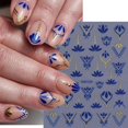 thumbnail image 3 of Pegatinas para uñas BMKKOT Retro Flower 3D, estilo bohemio, 8 hojas, 3 of 8
