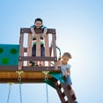 thumbnail image 4 of Backyard Discovery Woodridge Elite Cedar Wood Swing Set, Slide, Clubhouse, Crawl Tunnel, 4 of 13