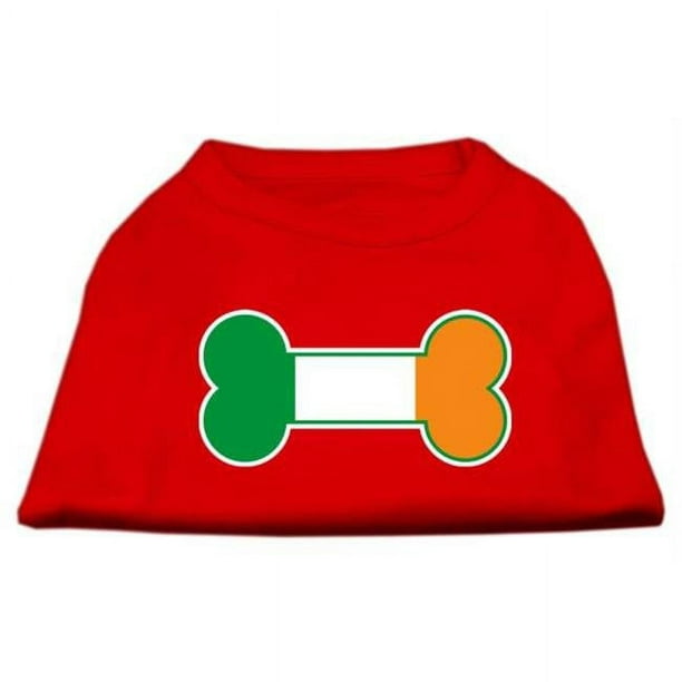 T-shirt Imprimé Sérigraphié Drapeau Irlandais Rouge Med (12)
