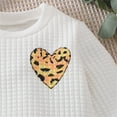 thumbnail image 4 of Baby Girl Outfits Long Sleeve Cartoon Tops Sweatshirt Leopard Print Pants Outfit Set 2Pcs Clothes Girls White 12 Months-18 Months, 4 of 7