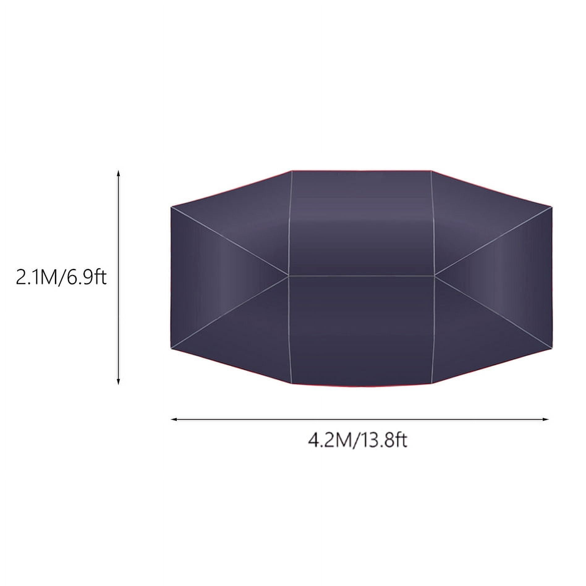 Universal Car Shade Umbrella Cover Tent Cloth Uv Protect Waterproof 4.2 x 2.1M Blue