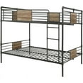 thumbnail image 2 of ACME Brantley Metal Frame Triple Bunk Bed in Sandy Black, 2 of 9