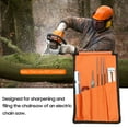 thumbnail image 3 of 8 PCS Chainsaw Sharpener File Kit Hand Tool for Sharpening Electric Chain Saw Includes 5/32 3/16 7/32 Inch Round File, Flat File, Wood Handle, Filing Guide, Depth Gauge, Pouch, 3 of 8