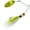 Chartreuse White Holo, variant on Panther Martin PMBBJ_15L_BKH Bearded Banshee Bass Spinner Fishing Lure - Black Holographic - 15L (3/8 Oz)