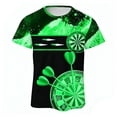 thumbnail image 4 of XIAOCHA Dartboard Print T Shirt For Men Crew Neck Short Sleeve Sports Leisure Graphic Tee, 4 of 4
