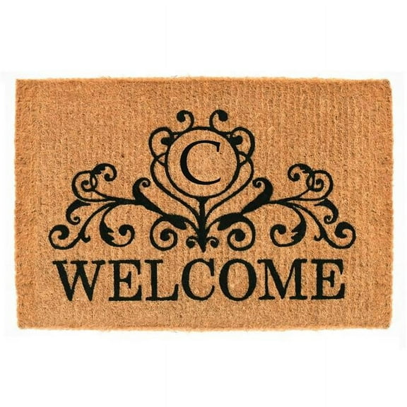 Calloway Mills Kingston Welcome Outdoor Doormat 3' x 6' x 1.5" (Letter C)
