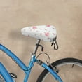 thumbnail image 6 of Red Florals Bike Seat Cover Waterproof and Dustproof Adjustable Soft Saddle Cushion Covers, 6 of 7