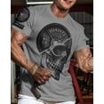 thumbnail image 2 of Gymish SkullPlate Workout T-Shirt for Men, Skull Weight Plate Gym Shirt, Funny Gym Tee, Men's Workout Shirt, Lifting T-Shirt, Powerlifting & Bodybuilding Tee, 2 of 5
